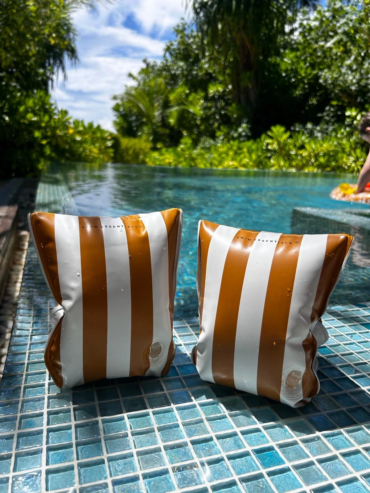 Swim Essentials Flow Brown White | Zwembandjes - Afbeelding 7