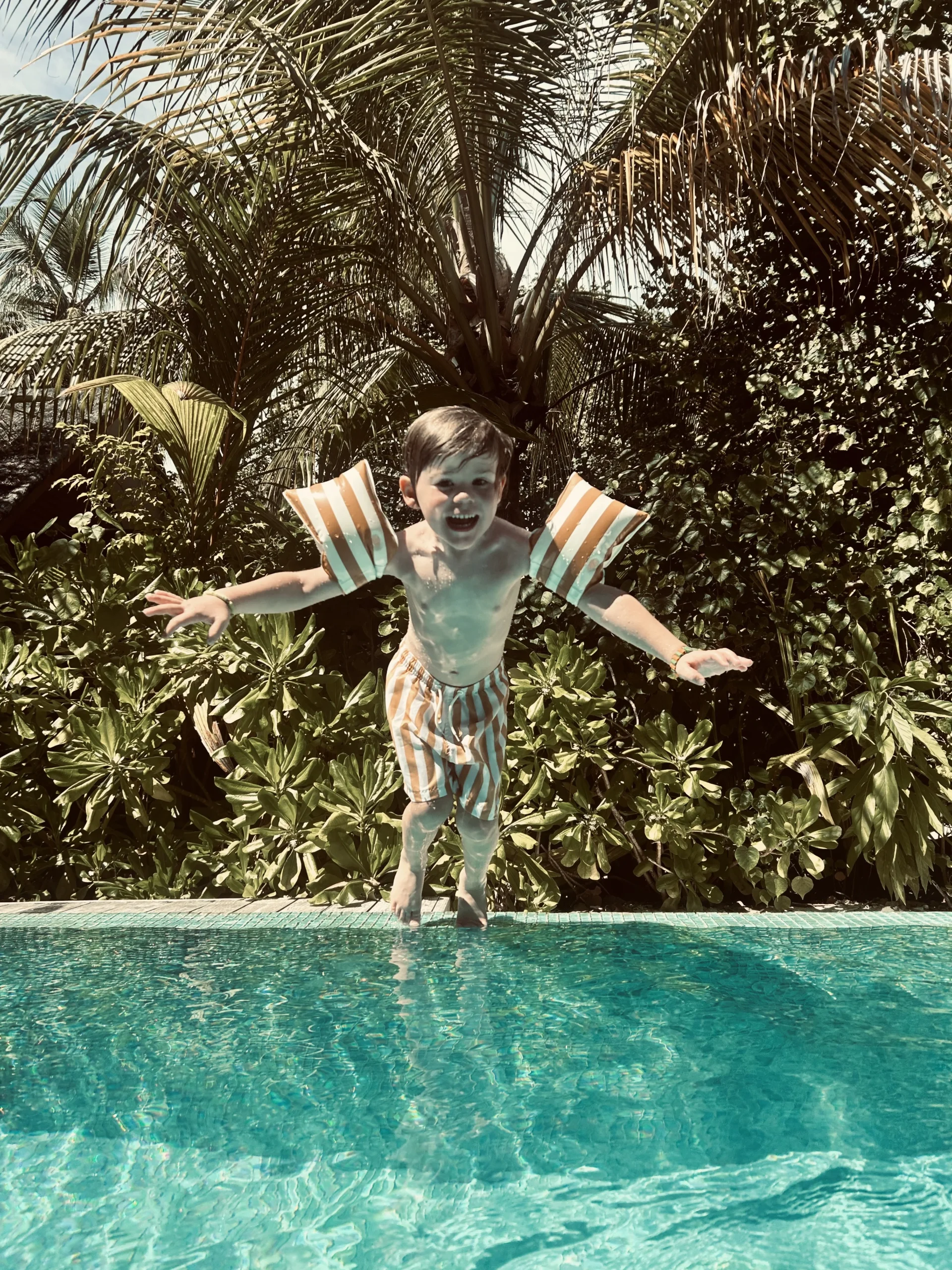 Swim Essentials Flow Brown White | Zwembandjes - Afbeelding 2